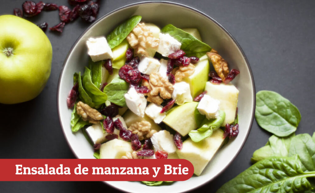 Ensalada de manzana y Brie