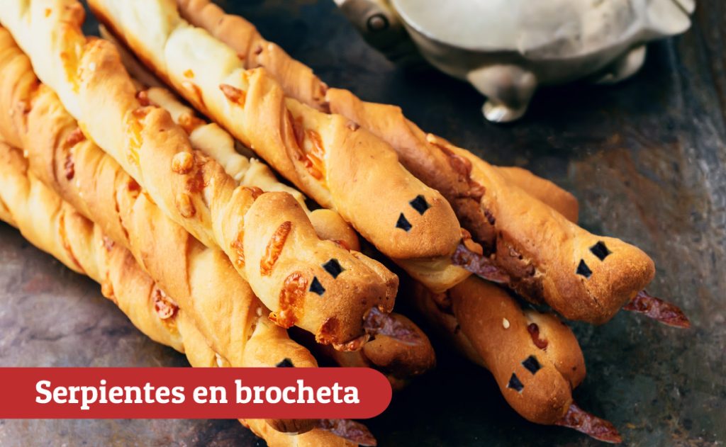 Serpientes en brocheta