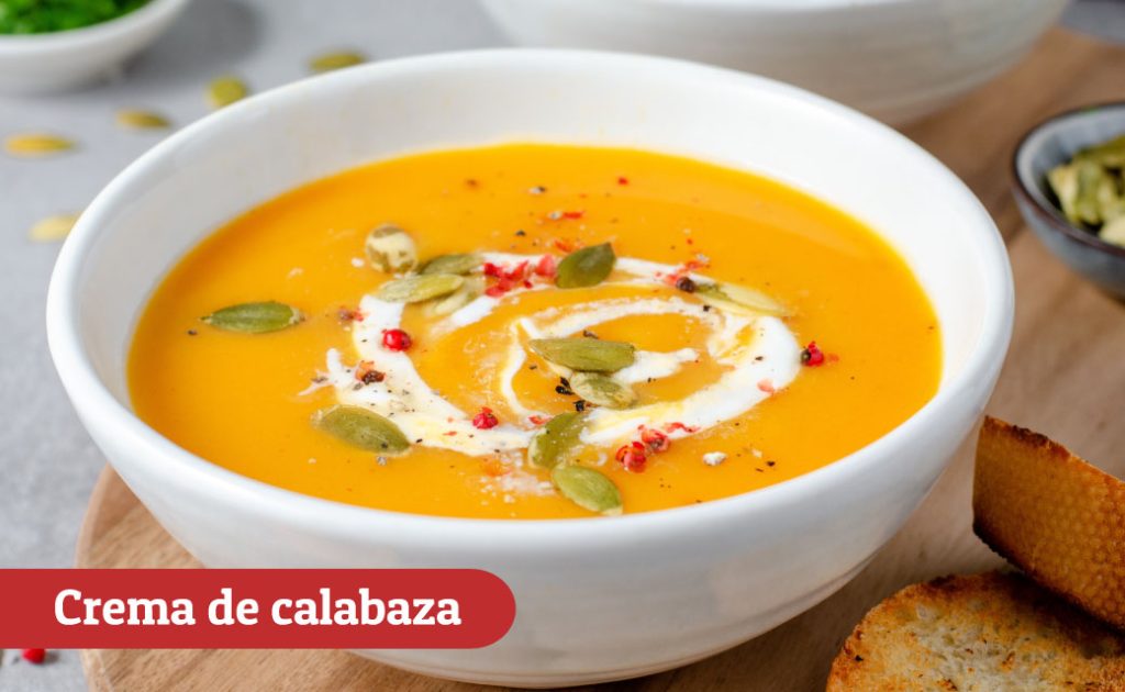 Lunes: crema de calabaza