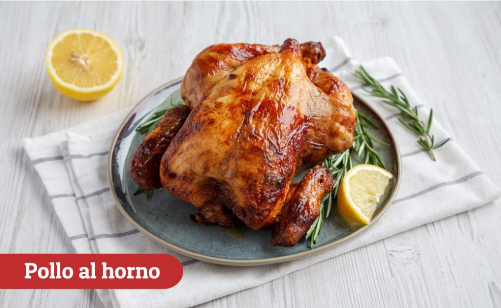 Martes: pollo al horno