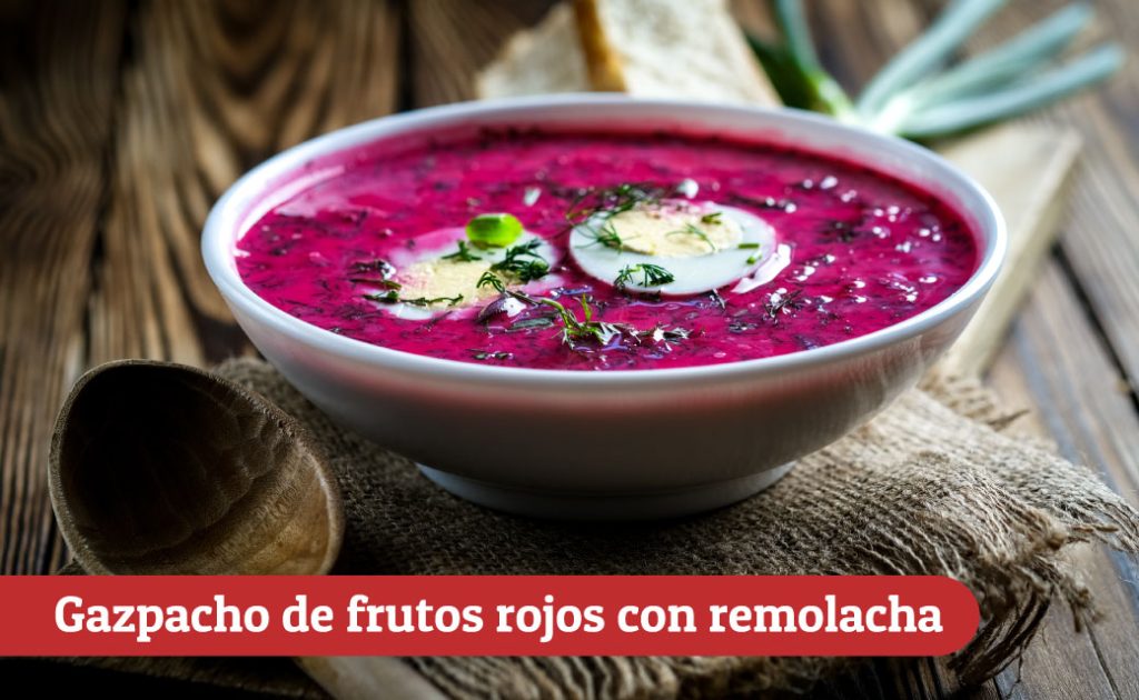 Gazpacho de frutos rojos con remolacha