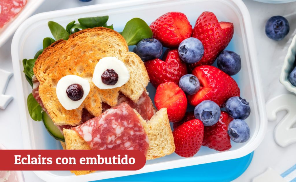 Eclairs con embutido