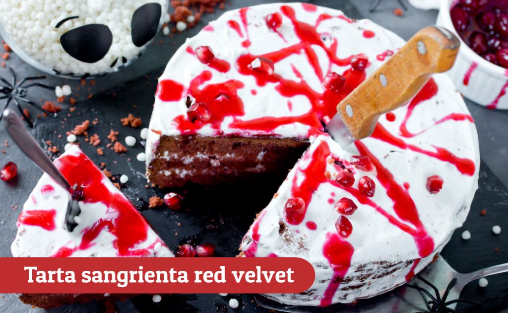 Tarta sangrienta red velvet