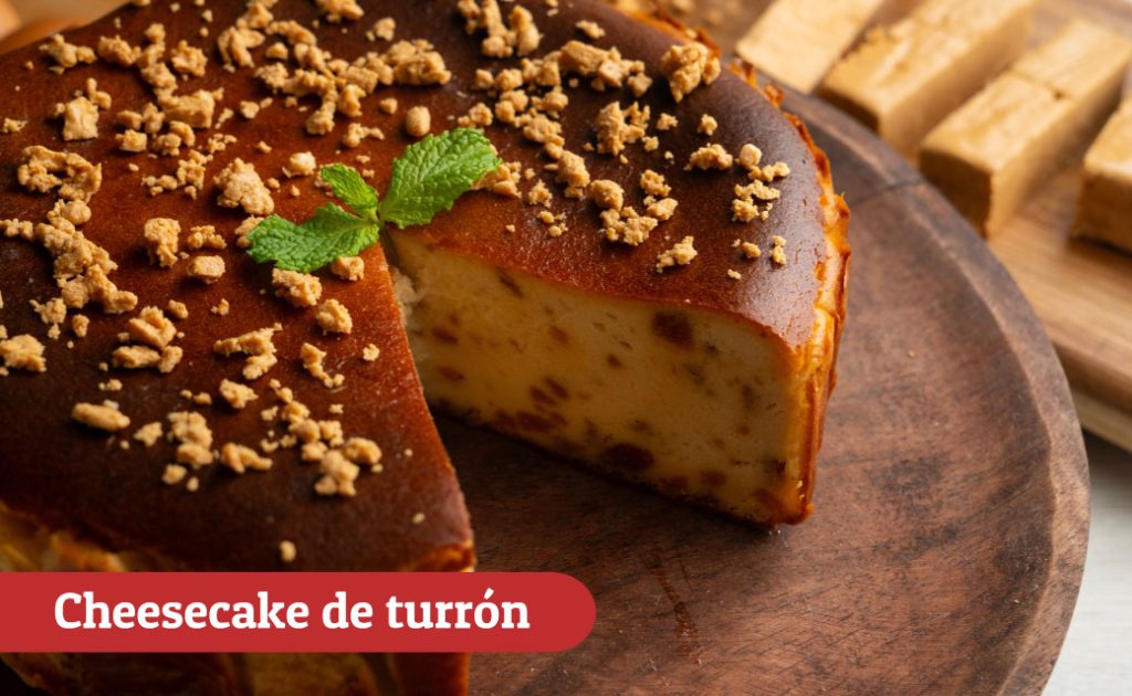 Cheesecake de turrón