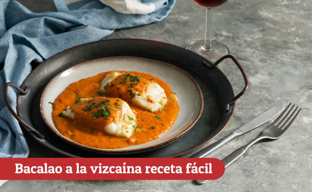 Bacalao a la vizcaína receta fácil