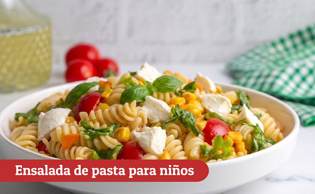 Ensalada de pasta para niños