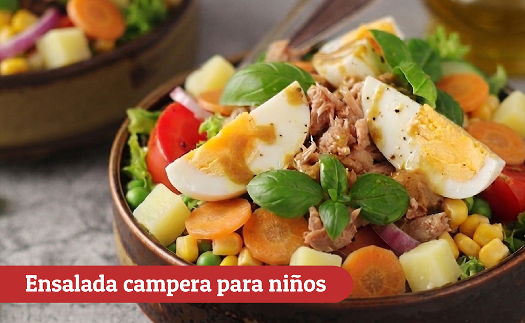 Ensalada campera para niños