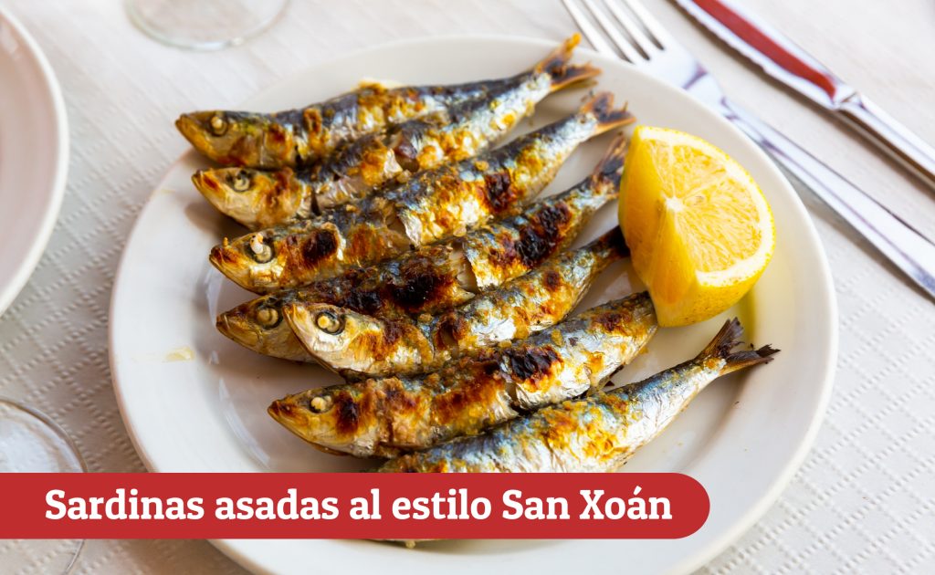 Receta de sardinas asadas al estilo San Xoán