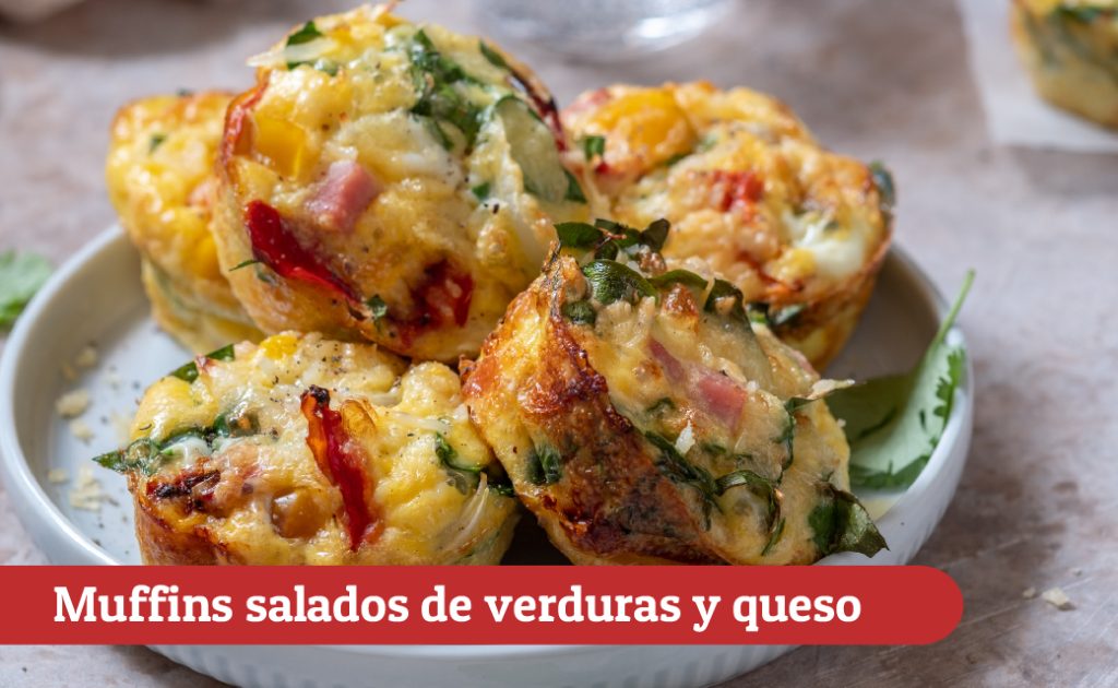 Muffins salados de verduras y queso 