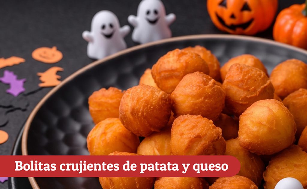 Bolitas crujientes de patata y queso